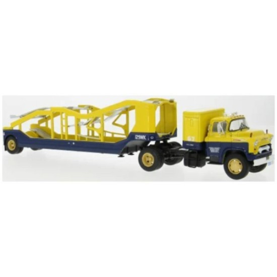 IXTTR042 - 1/43 CHEVROLET 9700 LCF YELLOW/BLUE 1948