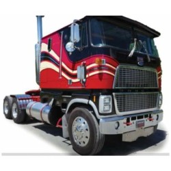 IXU43TR003 - 1/43 FORD CL 9000 BLACK/RED 1976