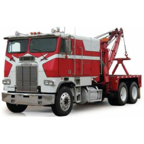 IXU43TTR002 - 1/43 FREIGHTLINER FLA TOW TRUCK RED/WHITE 1987 IXU43TTR002 - 1/43 FREIGHTLINER FLA TOW TRUCK RED/WHITE 1987