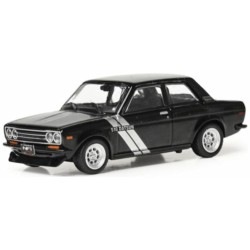IXU64RDC005JC - 1/64 DATSUN 510 BLACK AND SILVER 1971