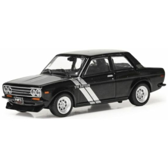 IXU64RDC005JC - 1/64 DATSUN 510 BLACK AND SILVER 1971 IXU64RDC005JC - 1/64 DATSUN 510 BLACK AND SILVER 1971