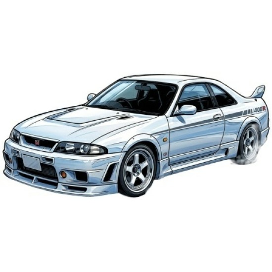IXU64RDC010JC - 1/64 NISSAN SKYLINE GT-R (R33) NISMO 400R WHITE 1997