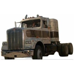 IXU64TR0011 - 1/64 KENWORTH W900 WHITE W/COMET