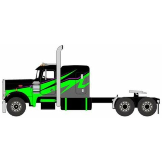IXU64TR007 - 1/64 PETERBILT 359 BLACK/LIME 1973 IXU64TR007 - 1/64 PETERBILT 359 BLACK/LIME 1973