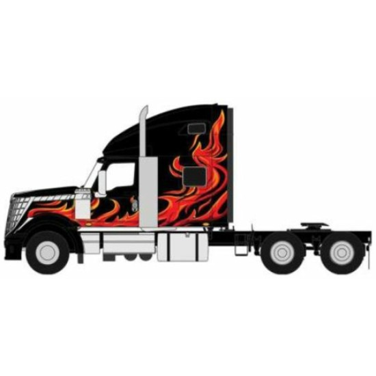 IXU64TR008 - 1/64 INTERNATIONAL LONESTAR BLACK W/FLAMES 2010 IXU64TR008 - 1/64 INTERNATIONAL LONESTAR BLACK W/FLAMES 2010