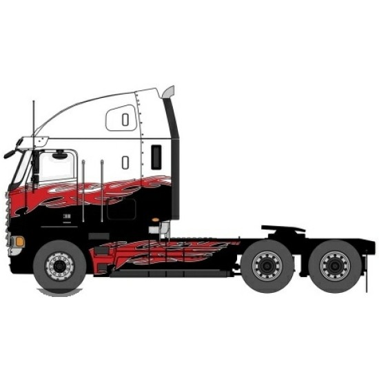IXU64TR042 - 1/64 FREIGHTLINER ARGOSY RED/BLACK 2002 IXU64TR042 - 1/64 FREIGHTLINER ARGOSY RED/BLACK 2002