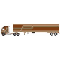 IXU64TRTR003M - 1/64 KENWORTH K100 AERODYNE BROWN 1976