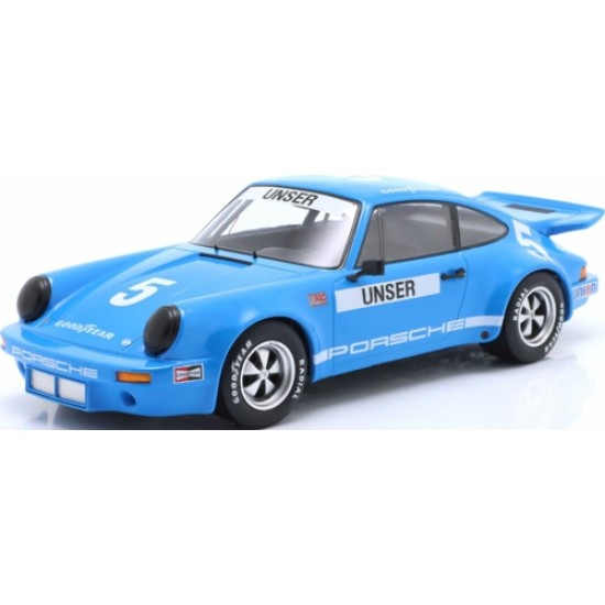 IXW18016003 - 1/18 PORSCHE 911 CARRERA 3.0 RSR BLUE NO.5 BOBBY UNSER IROC 3RD DAYTONA 1974