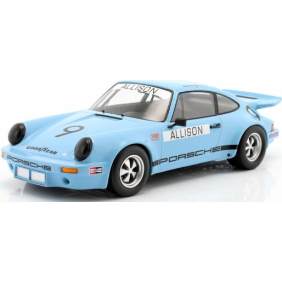 IXW18016011 - 1/18 PORSCHE 911 CARRERA 3.0 RSR GULF BLUE #9 BOBBY ALLISON IROC RIVERSIDE 1974 (WERK 83)