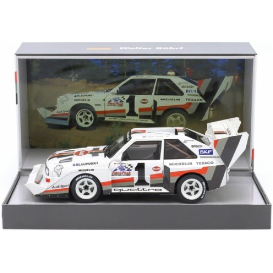 IXW1802801C - 1/18 AUDI SPORT QUATTRO S1 E2 NO.1 WINNER PIKES PEAK 1987 WALTER ROHRL W/COLLECTORS BOX