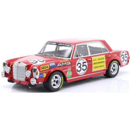 IXW18030001 - 1/18 MERCEDES BENZ AMG 300 SEL 6.3 ROTE SAU NO.35 2ND 24H SPA 1971 HEYER/SCHICKENTANZ