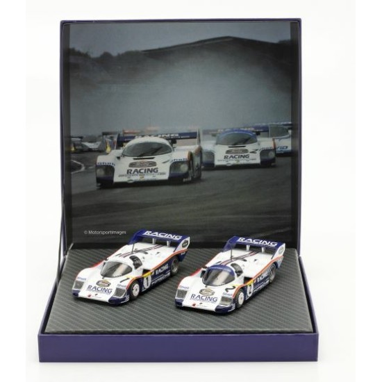 IXW83430003 - 1/43 PORSCHE 956K 2 CAR SET 1000KM NURBURGRING 1983 NO.1 ICKX/MAAS NO.2 BELLOF/BELL