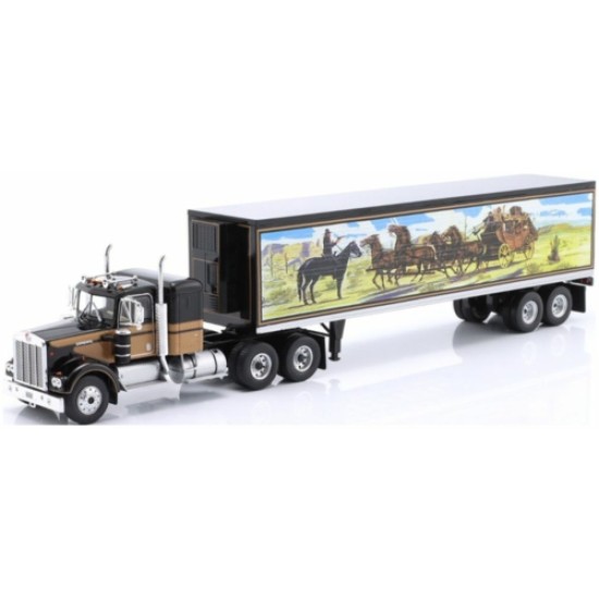 IXW83431001 - 1/43 KENWORTH W925 SEMI-TRAILER TRUCK - SMOKEY AND THE BANDIT 1977 IXW83431001 - 1/43 KENWORTH W925 SEMI-TRAILER TRUCK - SMOKEY AND THE BANDIT 1977