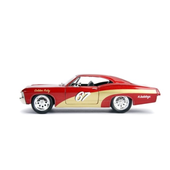 JAD30529 - 1/24 BIG TIME MUSCLE - CHEVY IMPALA 2-DOOR CANDY RED 1967