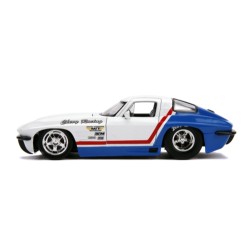 JAD31666 - 1/24 BIG TIME MUSCLE - CORVETTE STINGRAY GLOSSY WHITE 1963