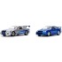 JAD31980 - 1/32 FAST AND FURIOUS TWIN PACK - BRIANS NISSAN SKYLINES - METALLIC BLUE AND METALLIC BLUE AND SILVER
