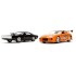 JAD31981 - 1/32 FAST AND FURIOUS TWIN PACK - DOMS DODGE CHARGER AND BRIANS TOYOTA SUPRA