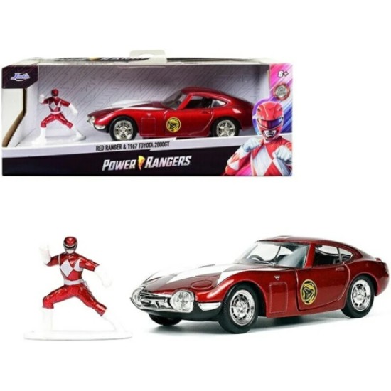 1/32 1967 TOYOTA 2000GT WITH RED POWER RANGER FIGURE 33074