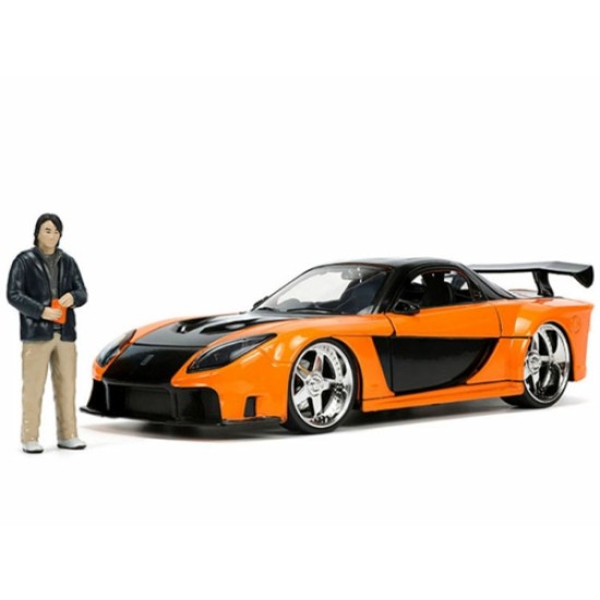 1/24 1995 MAZDA RX-7 WIDEBODY W/HAN FIGURE FAST AND FURIOUS TOKYO DRIFT