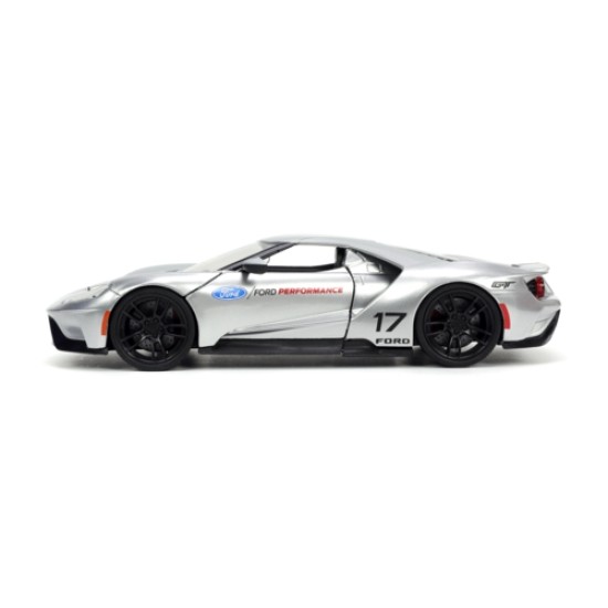 JAD33857 - 1/24 BIG TIME MUSCLE - FORD GT - CANDY SILVERE 2017