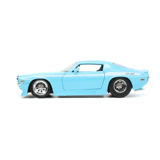 JAD34201 - 1/24 BIG TIME MUSCLE - CHEVY CAMARO LIGHT BLUE 1971 JAD34201 - 1/24 BIG TIME MUSCLE - CHEVY CAMARO LIGHT BLUE 1971