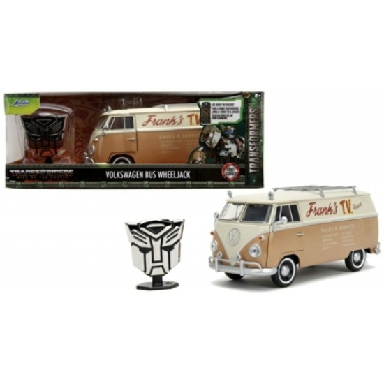 1/24 TRANSFORMERS RISE OF THE BEASTS WHEELJACK 1962 VW BUS WITH BADGE 34264