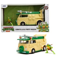 1/24 TEENAGE MUTANT NINJA TURTLES TMNT PARTY WAGON AND DONATELLO FIGURE 34529 1/24 TEENAGE MUTANT NINJA TURTLES TMNT PARTY WAGON AND DONATELLO FIGURE 34529