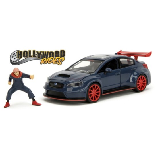 JAD34714 - 1/24 HOLLYWOOD RIDES JUJUTSU KAISEN SUBARU WRX STI 2016 WITH YUJI ITADORI