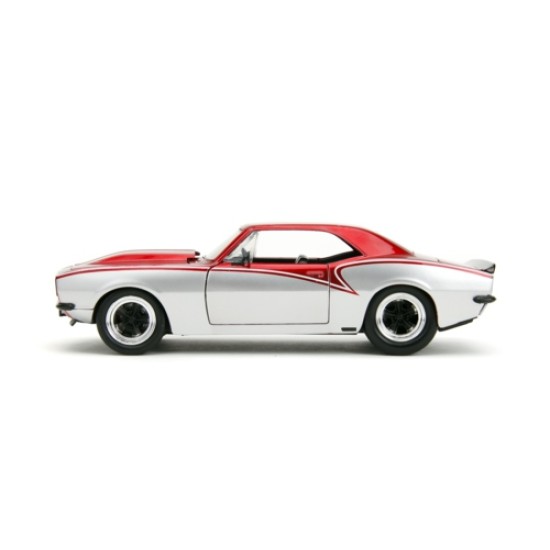 JAD34719 - 1/24 BIG TIME MUSCLE - CHEVY CAMARO SILVER AND RED 1967 JAD34719 - 1/24 BIG TIME MUSCLE - CHEVY CAMARO SILVER AND RED 1967