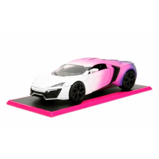 JAD35058 - 1/24 PINK SLIPS LYKAN HYPERSPORT - WHITE AND PINK CAMO