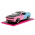 1/24 PINK SLIPS 2015 DODGE CHALLENGER - PRIMER BLUE AND CANDY PINK 35064