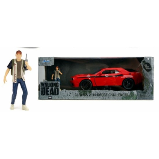 JAD35185 - 1/24 HOLLYWOOD RIDES - CHALLENGER SRT HELLCAT WITH GLENN