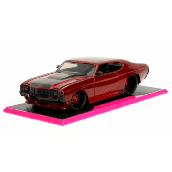 JAD35191 - 1/24 PINK SLIPS 1971 CHEVROLET CHEVELLE SS - CANDY RED