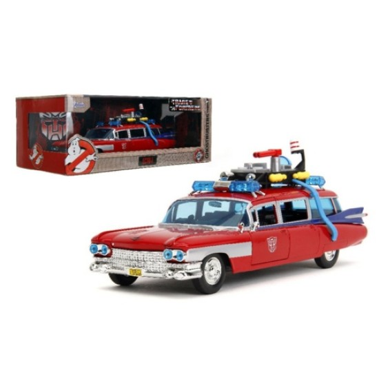 JAD35863 - 1/32 HOLLYWOOD RIDES - GHOSTBUSTERS ECTO-1 (WITH G1 OPTIMUS PRIME GRAPHICS)