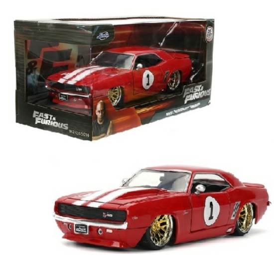 1/24 FAST AND FURIOUS - CHEVY CAMARO 1969 RED 36151