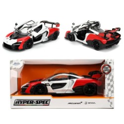 JAD36370 - 1/24 HYPERSPEC - MCLAREN SENNA - WHITE AND RED JAD36370 - 1/24 HYPERSPEC - MCLAREN SENNA - WHITE AND RED