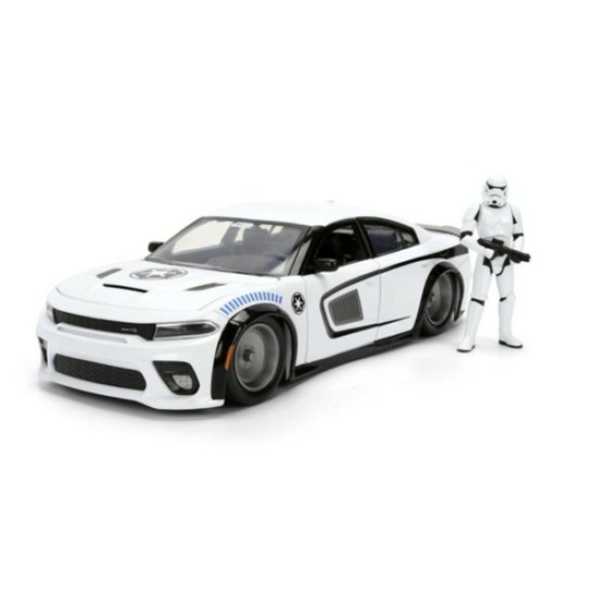 JAD36478 - 1/24 HOLLYWOOD RIDES  - 2015 DODGE CHALLENGER HELLCAT W/STORMTROOPER