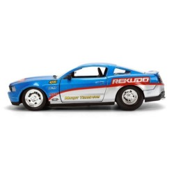 JAD36609  - 1/24 BTM - FORD MUSTANG GT 2010 - BLUE AND SILVER