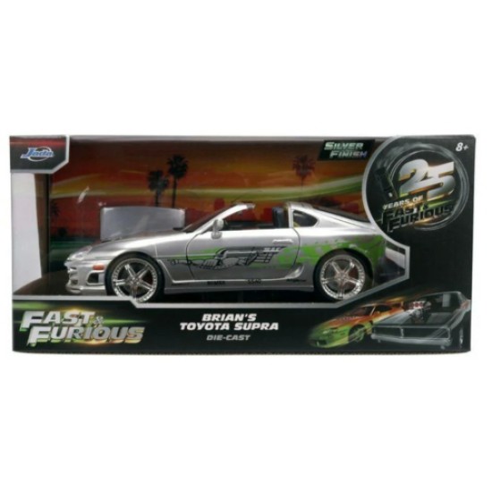 1/24 FAST AND FURIOUS ANNIVERSARY BRIAN'S TOYOTA SILVER FINISH 36805