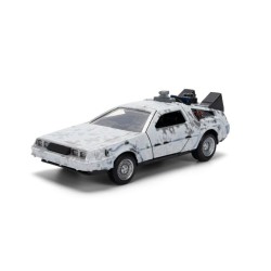 JAD36848 - 1/32 HOLLYWOOD RIDES - BTTF 40TH - TIME MACHINE WITH DR.E.BROWN TRUCK PACKAGING JAD36848 - 1/32 HOLLYWOOD RIDES - BTTF 40TH - TIME MACHINE WITH DR.E.BROWN TRUCK PACKAGING