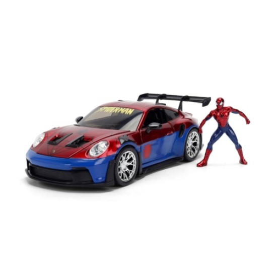 1/24 HOLLYWOOD RIDES - PORSCHE 911 GT3 RS WITH SPIDER-MAN 1/24 HOLLYWOOD RIDES - PORSCHE 911 GT3 RS WITH SPIDER-MAN