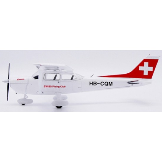 1/72 SWISS FLYING CLUB CESSNA 172N SKYHAWK REG: HB-CQM WITH STAND 1/72 SWISS FLYING CLUB CESSNA 172N SKYHAWK REG: HB-CQM WITH STAND