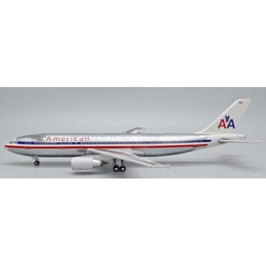 1/200 AMERICAN AIRLINES AIRBUS A300-600R POLISHED REG: N70074 WITH STAND