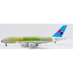 1/200 KOREAN AIR AIRBUS A380 BARE METAL REG: F-WWSS WITH STAND