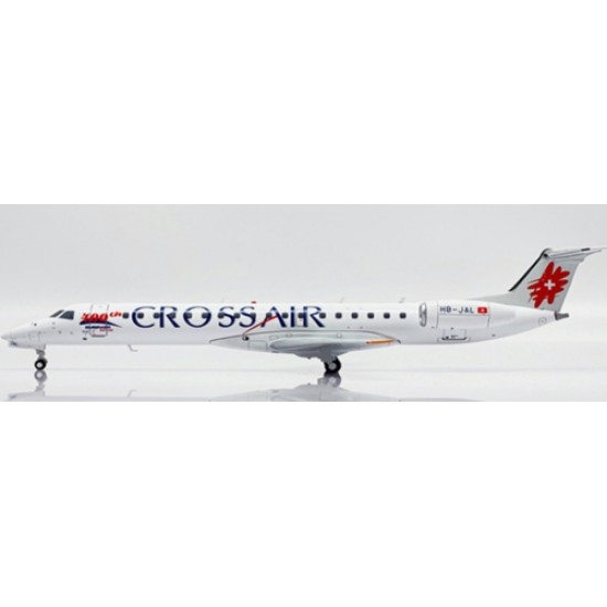 1/200 CROSSAIR EMBRAER ERJ-145 400TH REG: HB-JAL WITH STAND 1/200 CROSSAIR EMBRAER ERJ-145 400TH REG: HB-JAL WITH STAND