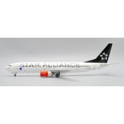 1/200 SAS SCANDINAVIAN AIRLINES BOEING 737-800 STAR ALLIANCE REG: LN-RRW WITH STAND