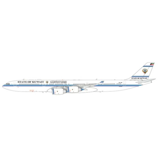 1/200 KUWAIT GOVERNMENT AIRBUS A340-500 REG: 9K-GBA WITH STAND