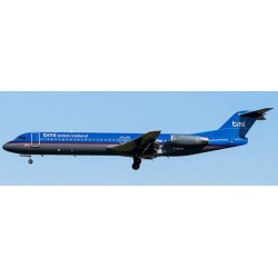 1/200 BRITISH MIDLAND FOKKER 100 REG: G-BXWF WITH STAND