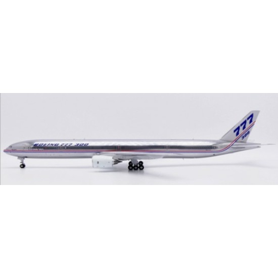 JC20456A - 1/200 BOEING HOUSE COLOR 777-300 WORKING TOGETHER POLISHED REG: N5014K FLAPS DOWN WITH STAND JC20456A - 1/200 BOEING HOUSE COLOR 777-300 WORKING TOGETHER POLISHED REG: N5014K FLAPS DOWN WITH STAND