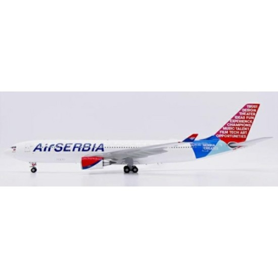 1/200 AIR SERBIA AIRBUS A330-200 SERBIA CREATES REG: YU-ARA WITH STAND 1/200 AIR SERBIA AIRBUS A330-200 SERBIA CREATES REG: YU-ARA WITH STAND
